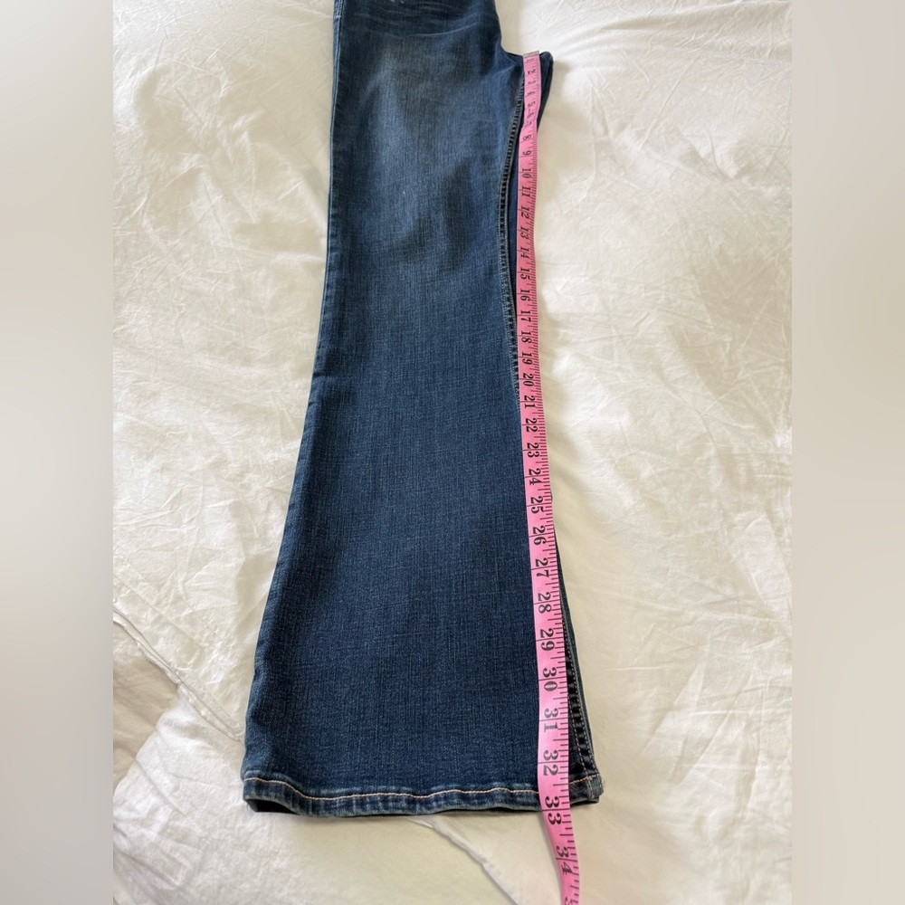 Dear John | SZ 30 (32.5” Inseam) | Alto Split Hem Ankle Flare Denim Blue Jeans - Picture 9 of 10